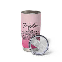 Personalized Wildflower Tumbler Cup Custom Name Gift For Women