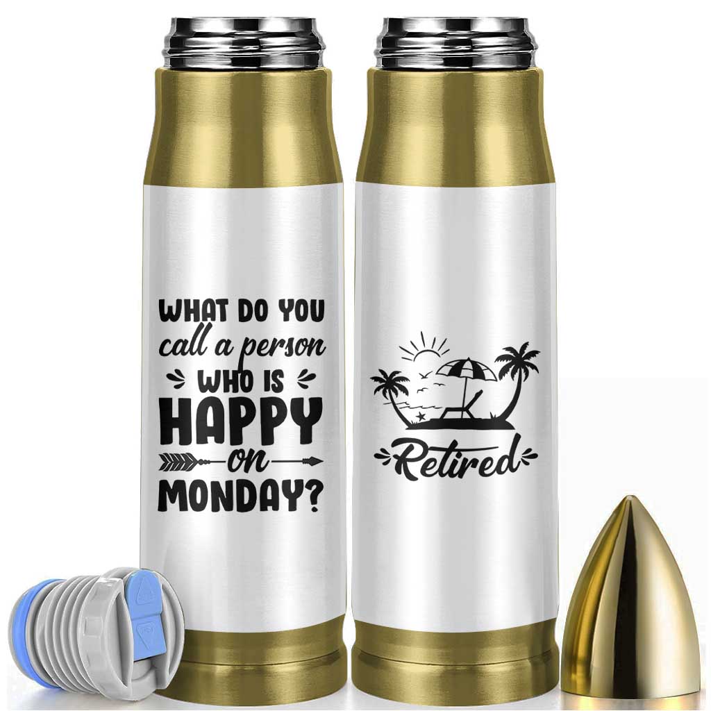 Funny Retirement Gifts Bullet Tumbler Happy Retiree Gag Farewell Present For Coworkers