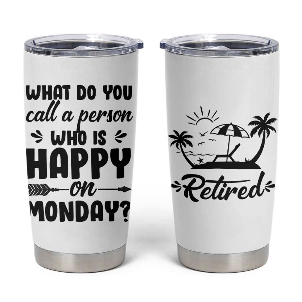 Funny Retirement Gifts Tumbler Cup Happy Retiree Gag Farewell Present For Coworkers