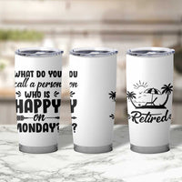 Funny Retirement Gifts Tumbler Cup Happy Retiree Gag Farewell Present For Coworkers
