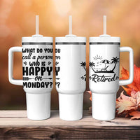 Funny Retirement Gifts Tumbler With Handle Happy Retiree Gag Farewell Present For Coworkers