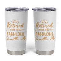 Retirement Gift for Woman 2026 Tumbler Cup Goodbye Gifts Retired Free And Fabulous