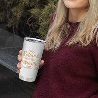 Retirement Gift for Woman 2026 Tumbler Cup Goodbye Gifts Retired Free And Fabulous