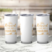 Retirement Gift for Woman 2026 Tumbler Cup Goodbye Gifts Retired Free And Fabulous