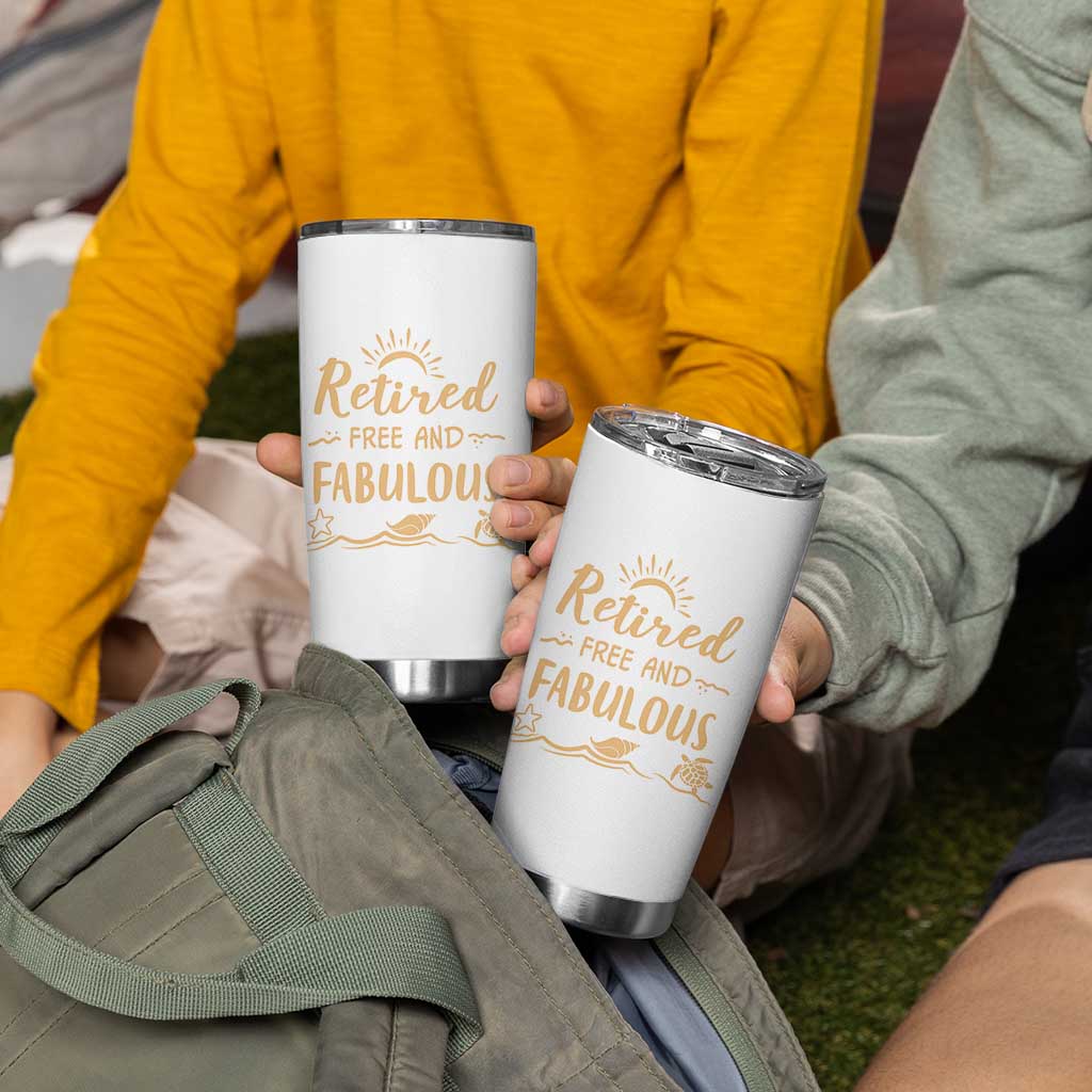 Retirement Gift for Woman 2026 Tumbler Cup Goodbye Gifts Retired Free And Fabulous