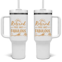 Retirement Gift for Woman 2026 Tumbler With Handle Goodbye Gifts Retired Free And Fabulous
