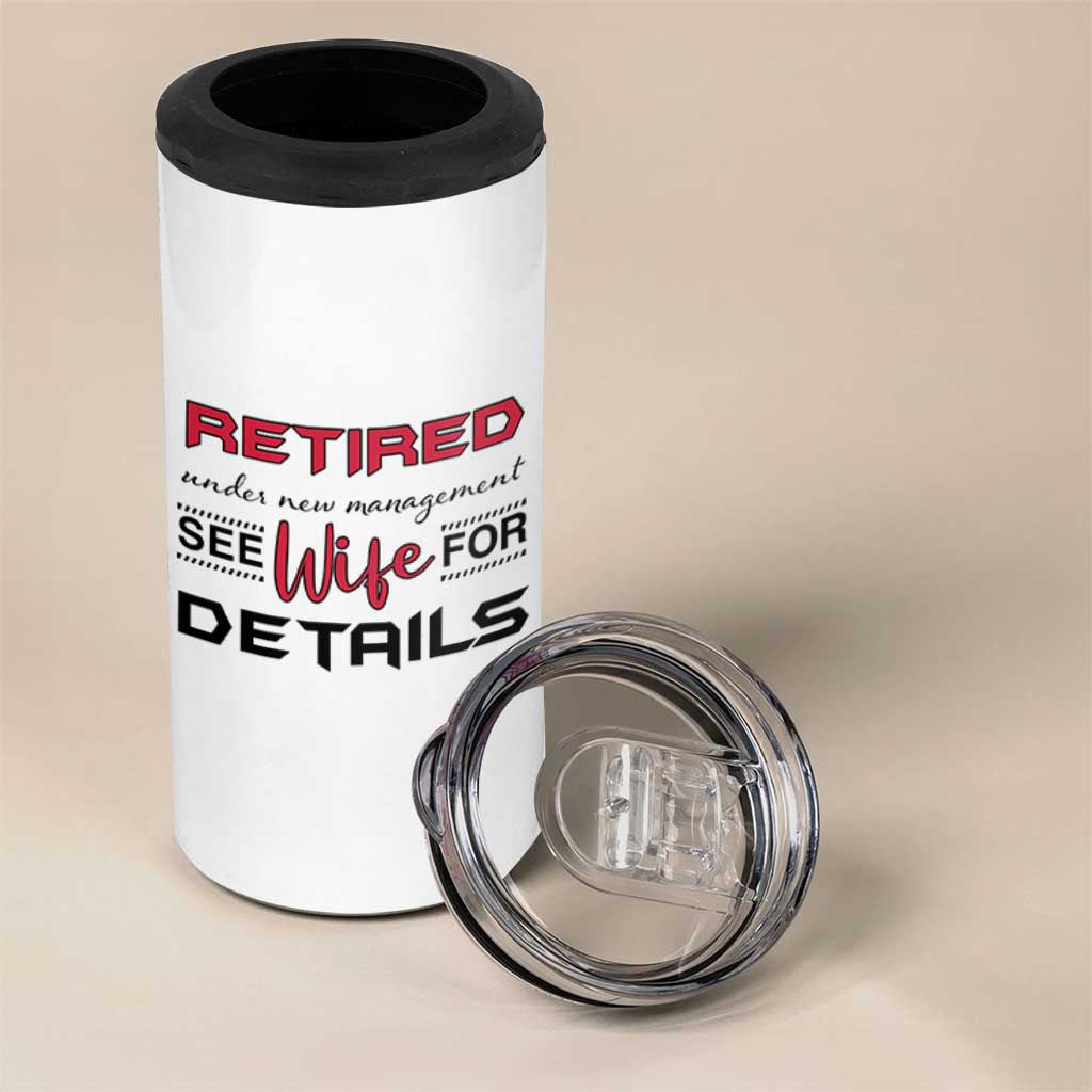 Retirement Gifts For Men 2026 4 in 1 Can Cooler Tumbler Husband Boyfriend Father Retired Under New Management