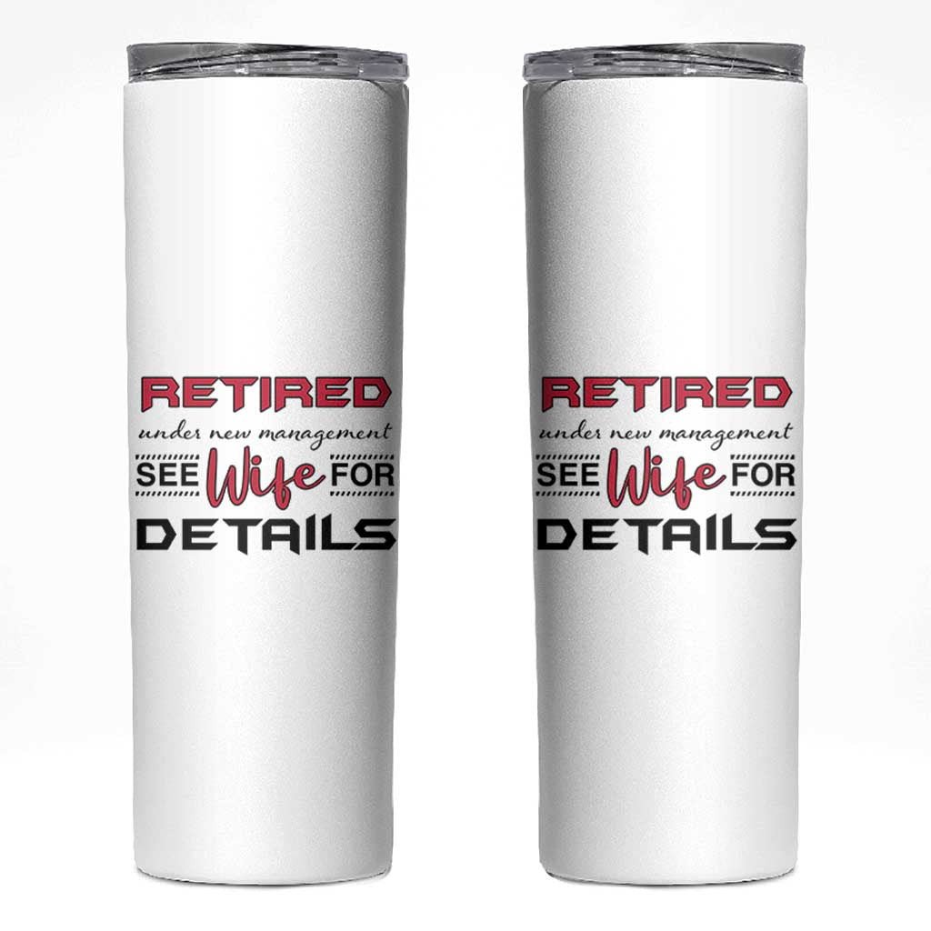 Retirement Gifts For Men 2026 Skinny Tumbler Husband Boyfriend Father Retired Under New Management