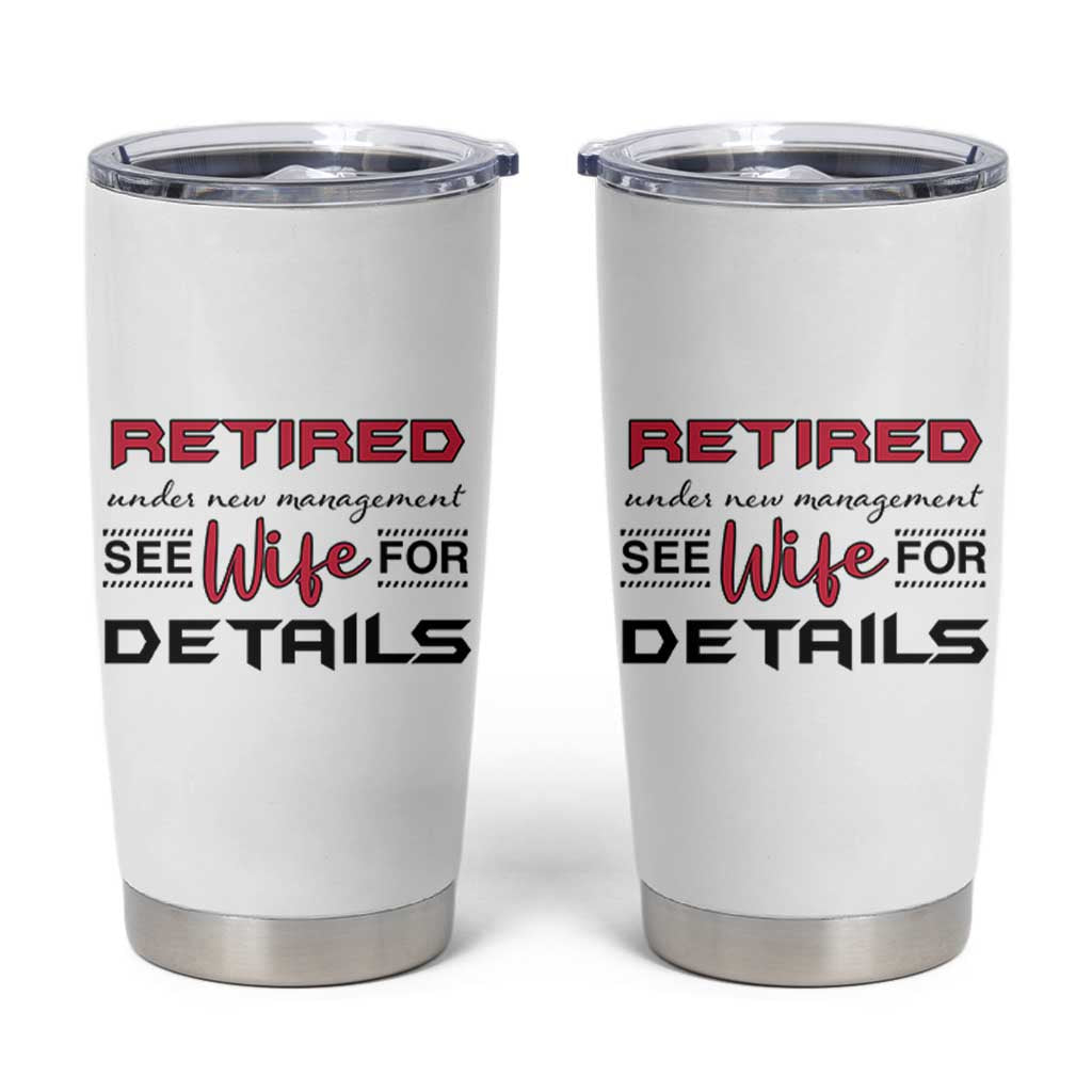 Retirement Gifts For Men 2026 Tumbler Cup Husband Boyfriend Father Retired Under New Management