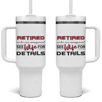 Retirement Gifts For Men 2026 Tumbler With Handle Husband Boyfriend Father Retired Under New Management
