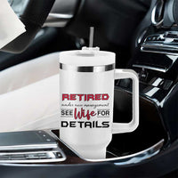 Retirement Gifts For Men 2026 Tumbler With Handle Husband Boyfriend Father Retired Under New Management
