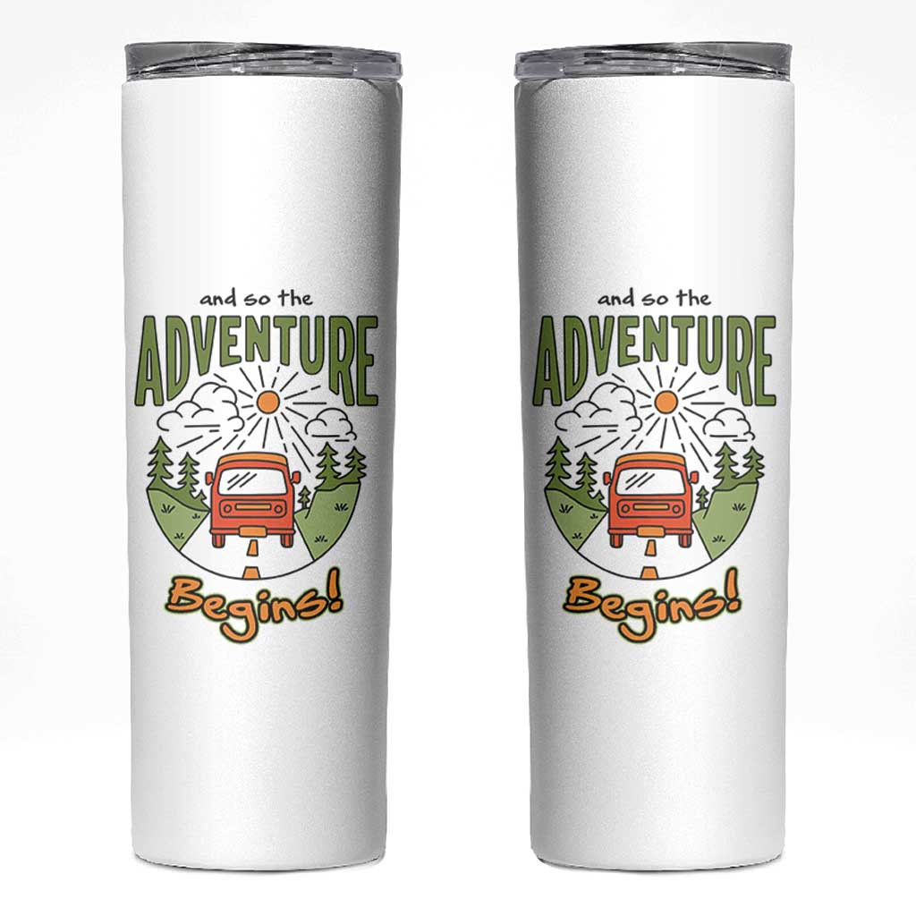 Goodbye Gifts Skinny Tumbler And So The Adventure Begins Coworker Leaving Farewell Gift