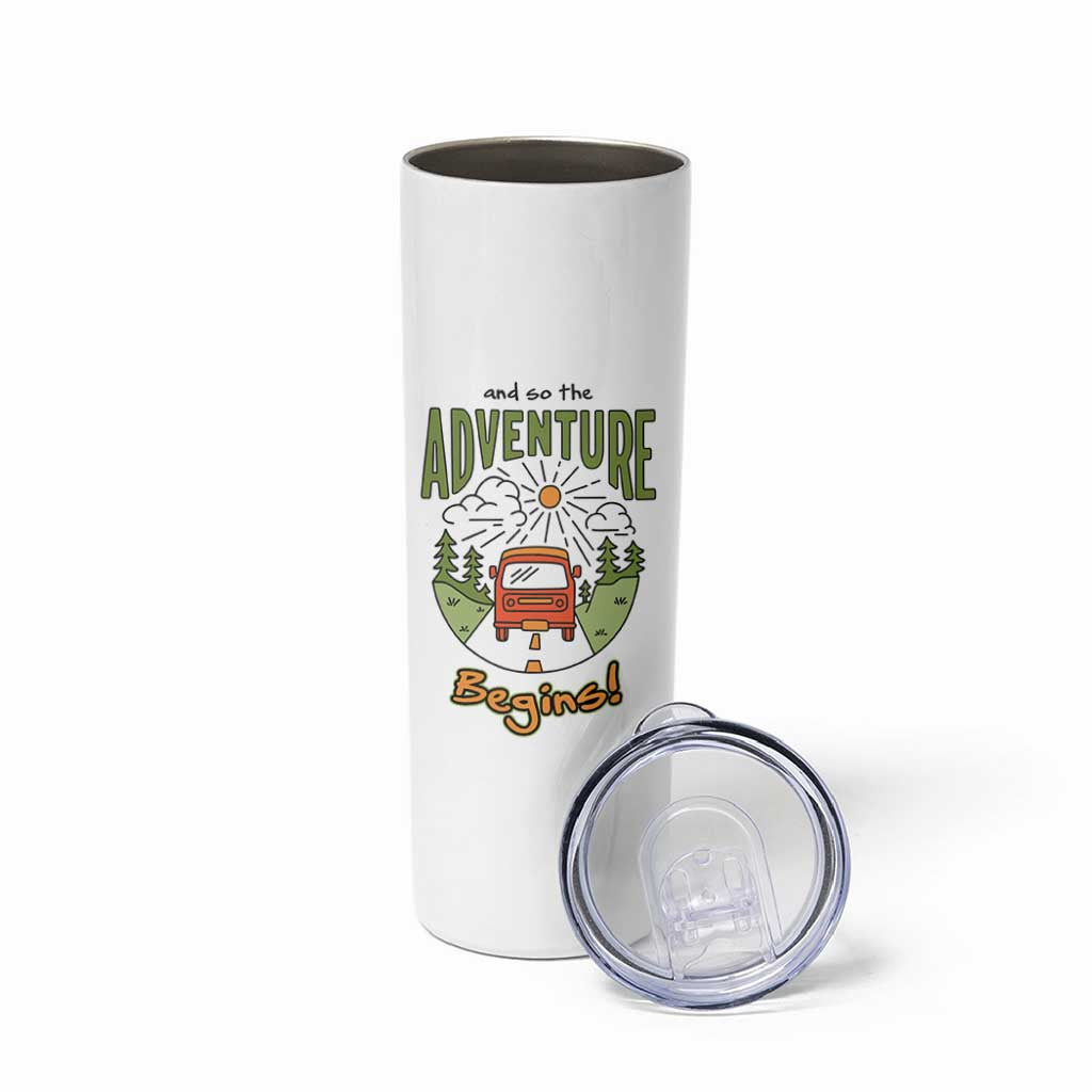 Goodbye Gifts Skinny Tumbler And So The Adventure Begins Coworker Leaving Farewell Gift