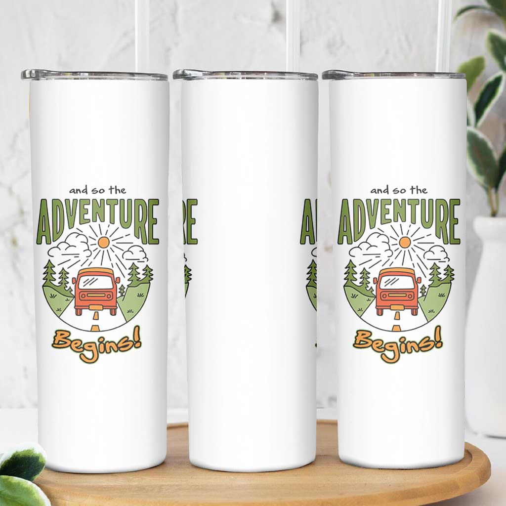 Goodbye Gifts Skinny Tumbler And So The Adventure Begins Coworker Leaving Farewell Gift