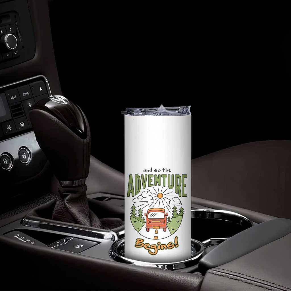 Goodbye Gifts Skinny Tumbler And So The Adventure Begins Coworker Leaving Farewell Gift