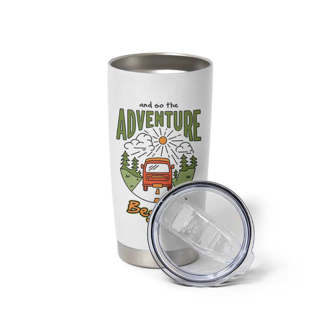 Goodbye Gifts Tumbler Cup And So The Adventure Begins Coworker Leaving Farewell Gift