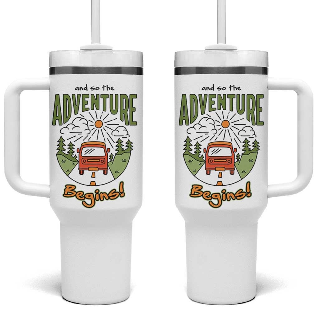 Goodbye Gifts Tumbler With Handle And So The Adventure Begins Coworker Leaving Farewell Gift