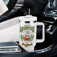 Goodbye Gifts Tumbler With Handle And So The Adventure Begins Coworker Leaving Farewell Gift