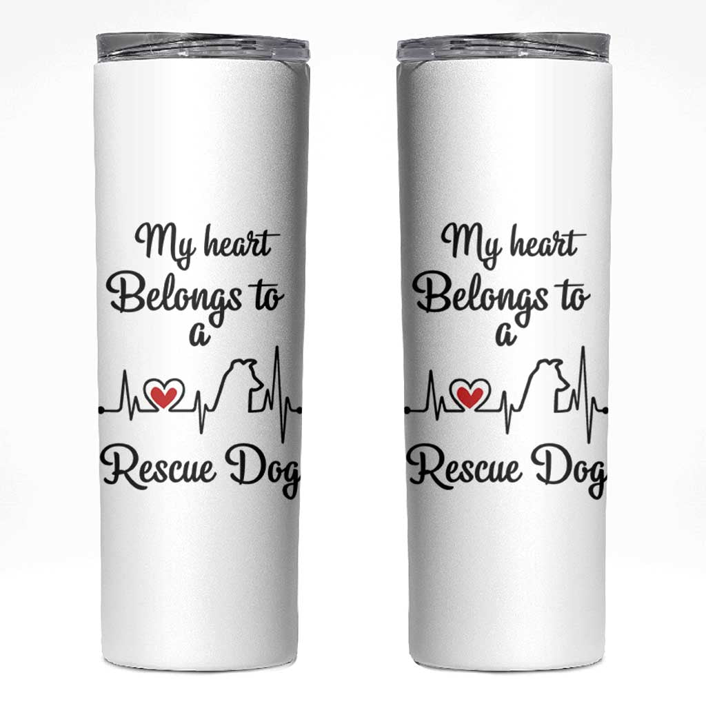 Rescue Dog Skinny Tumbler Animal Adopt Foster Animal Shelter Volunteer Dog Lovers