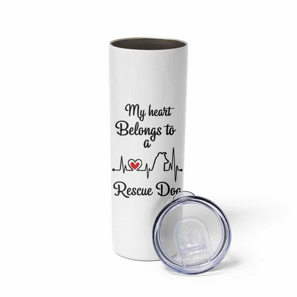 Rescue Dog Skinny Tumbler Animal Adopt Foster Animal Shelter Volunteer Dog Lovers