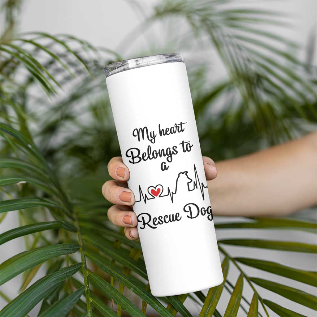 Rescue Dog Skinny Tumbler Animal Adopt Foster Animal Shelter Volunteer Dog Lovers