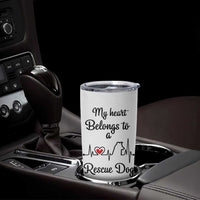 Rescue Dog Tumbler Cup Animal Adopt Foster Animal Shelter Volunteer Dog Lovers