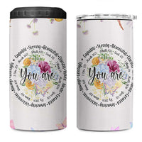 Christian Gifts for Women 4 in 1 Can Cooler Tumbler Inspirational Religious Present Faith Jesus God Bible Verse Gift