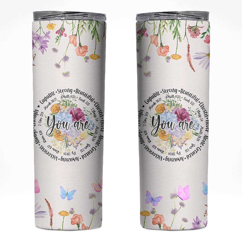 Christian Gifts for Women Skinny Tumbler Inspirational Religious Present Faith Jesus God Bible Verse Gift
