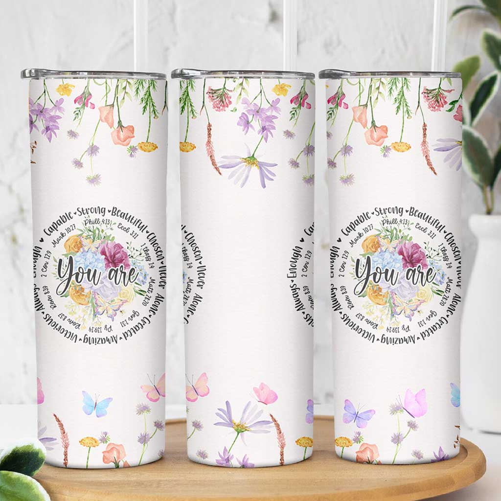 Christian Gifts for Women Skinny Tumbler Inspirational Religious Present Faith Jesus God Bible Verse Gift