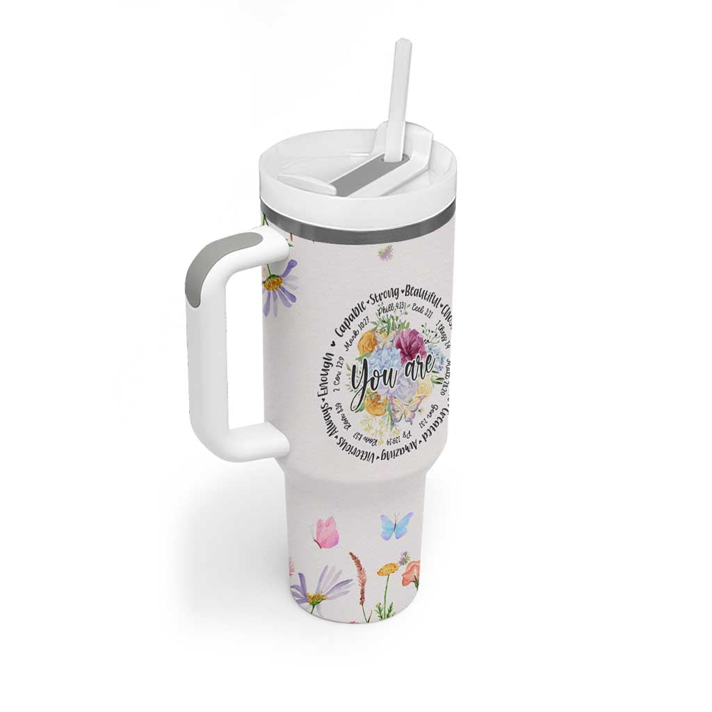 Christian Gifts for Women Tumbler With Handle Inspirational Religious Present Faith Jesus God Bible Verse Gift