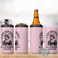 Book Lovers Gifts For Women 4 in 1 Can Cooler Tumbler Funny Readers Librarians Bookaholics