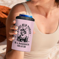 Book Lovers Gifts For Women 4 in 1 Can Cooler Tumbler Funny Readers Librarians Bookaholics