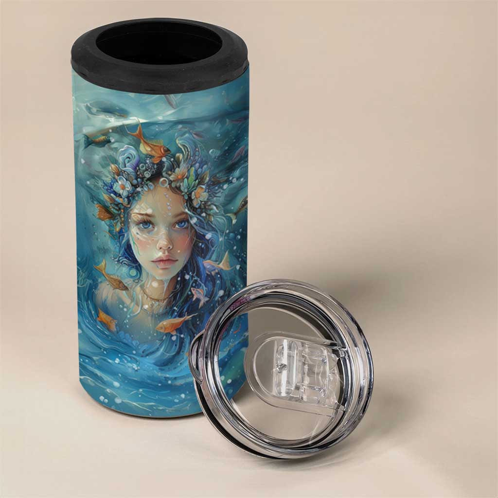 Beach Lovers Gifts For Women 4 in 1 Can Cooler Tumbler Some Girls Are Just Born With The Beach In Their Souls