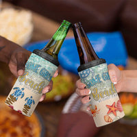 Beach Gifts For Women 4 in 1 Can Cooler Tumbler Some Girls Are Just Born With The Beach In Their Souls