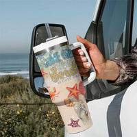 Beach Gifts For Women Tumbler With Handle Some Girls Are Just Born With The Beach In Their Souls