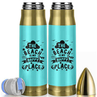 Beach Vacation Bullet Tumbler The Beach Is My Happy Place Summer Holiday Gift