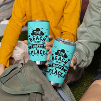 Beach Vacation Tumbler Cup The Beach Is My Happy Place Summer Holiday Gift