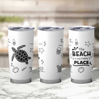 Beach Tumbler Cup Ocean Animals The Beach Is My Happy Place Summer Holiday Gift