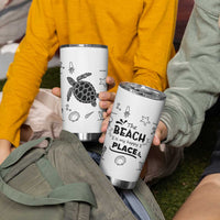 Beach Tumbler Cup Ocean Animals The Beach Is My Happy Place Summer Holiday Gift