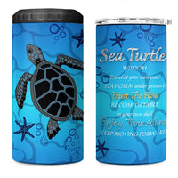 Sea Turtle Gifts For Women 4 in 1 Can Cooler Tumbler Ocean Beach Themed Animal Lover Gift