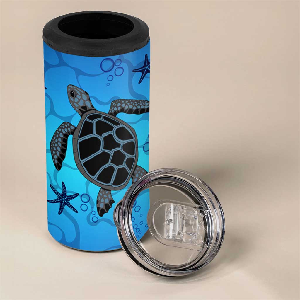 Sea Turtle Gifts For Women 4 in 1 Can Cooler Tumbler Ocean Beach Themed Animal Lover Gift