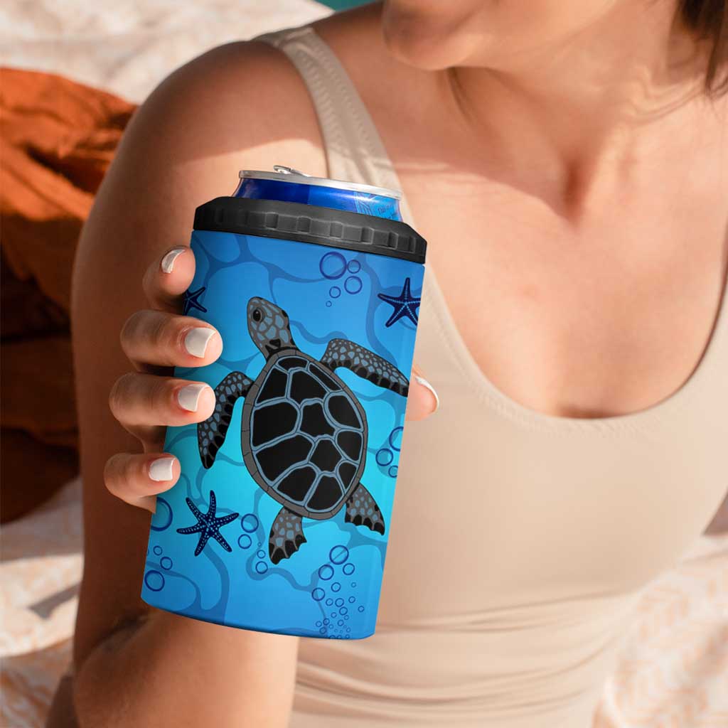 Sea Turtle Gifts For Women 4 in 1 Can Cooler Tumbler Ocean Beach Themed Animal Lover Gift