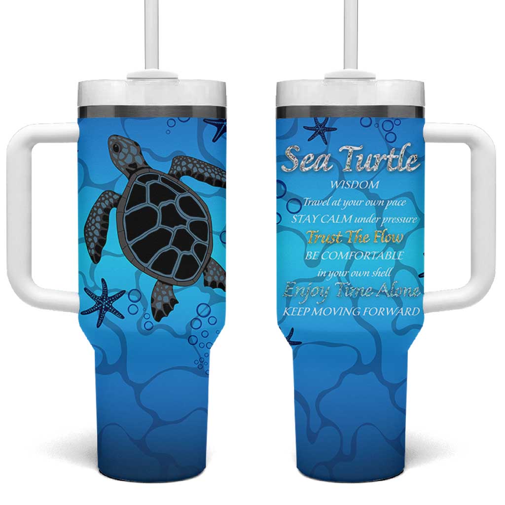 Sea Turtle Gifts For Women Tumbler With Handle Ocean Beach Themed Animal Lover Gift