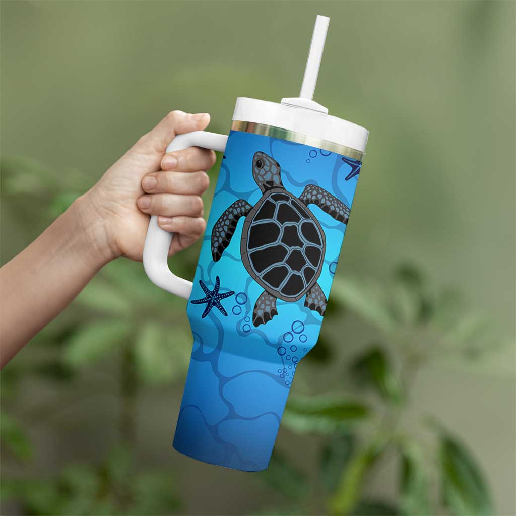 Sea Turtle Gifts For Women Tumbler With Handle Ocean Beach Themed Animal Lover Gift