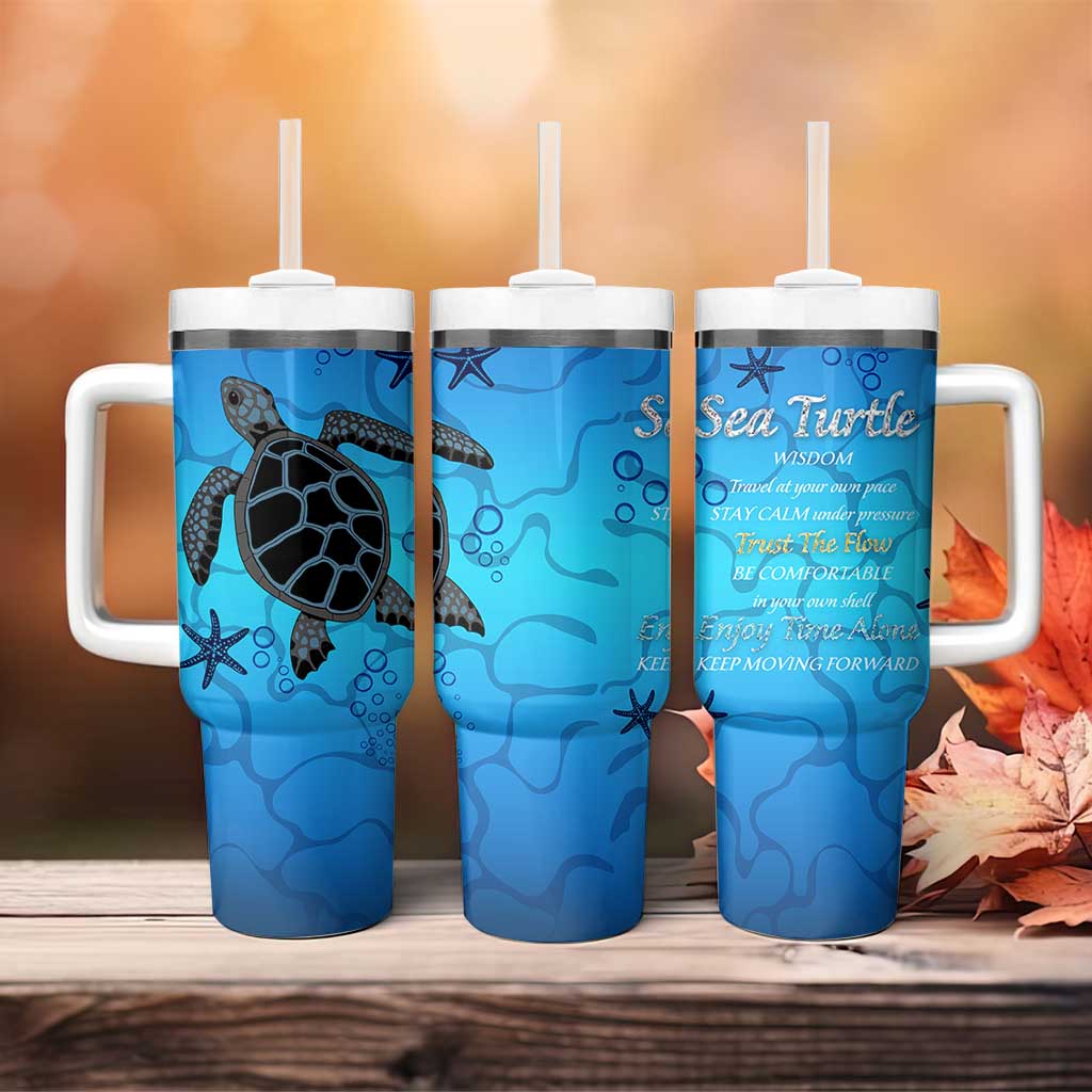 Sea Turtle Gifts For Women Tumbler With Handle Ocean Beach Themed Animal Lover Gift