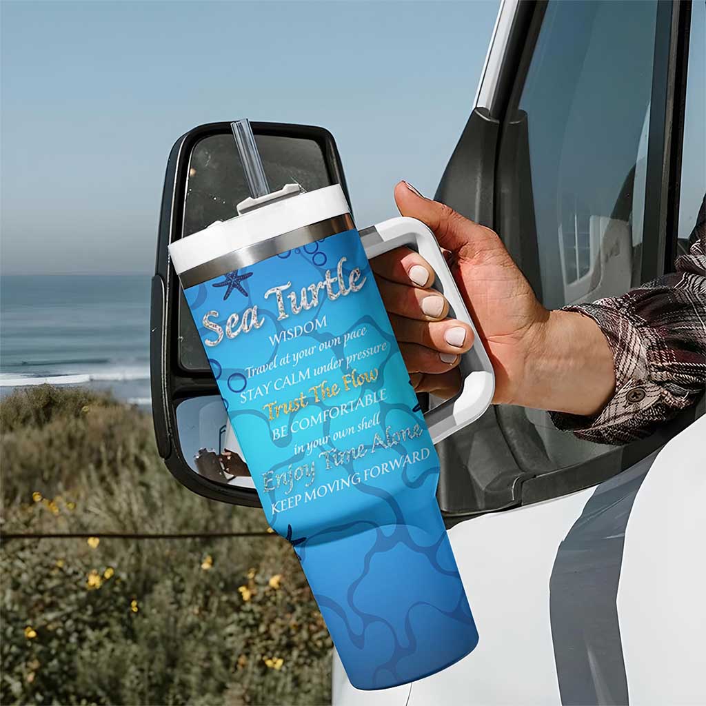 Sea Turtle Gifts For Women Tumbler With Handle Ocean Beach Themed Animal Lover Gift