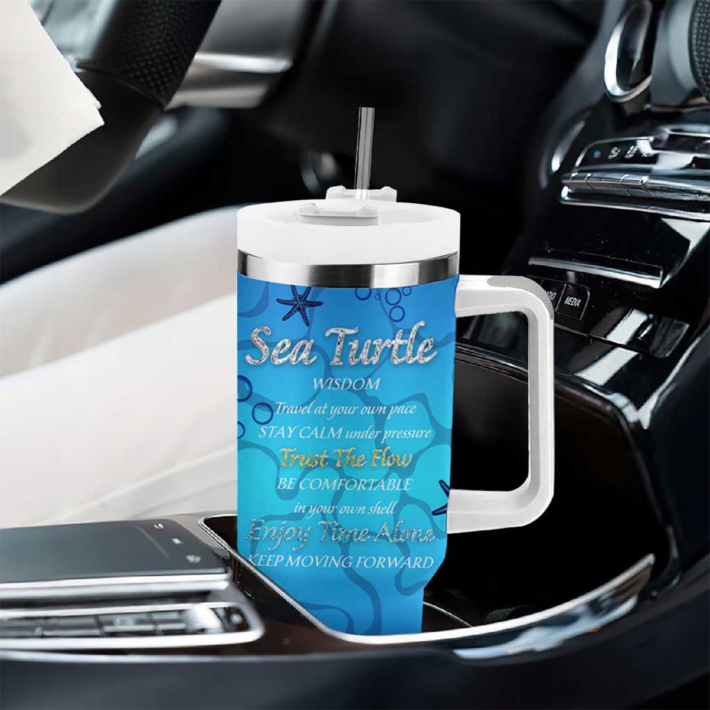 Sea Turtle Gifts For Women Tumbler With Handle Ocean Beach Themed Animal Lover Gift