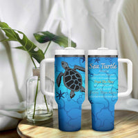 Sea Turtle Gifts For Women Tumbler With Handle Ocean Beach Themed Animal Lover Gift