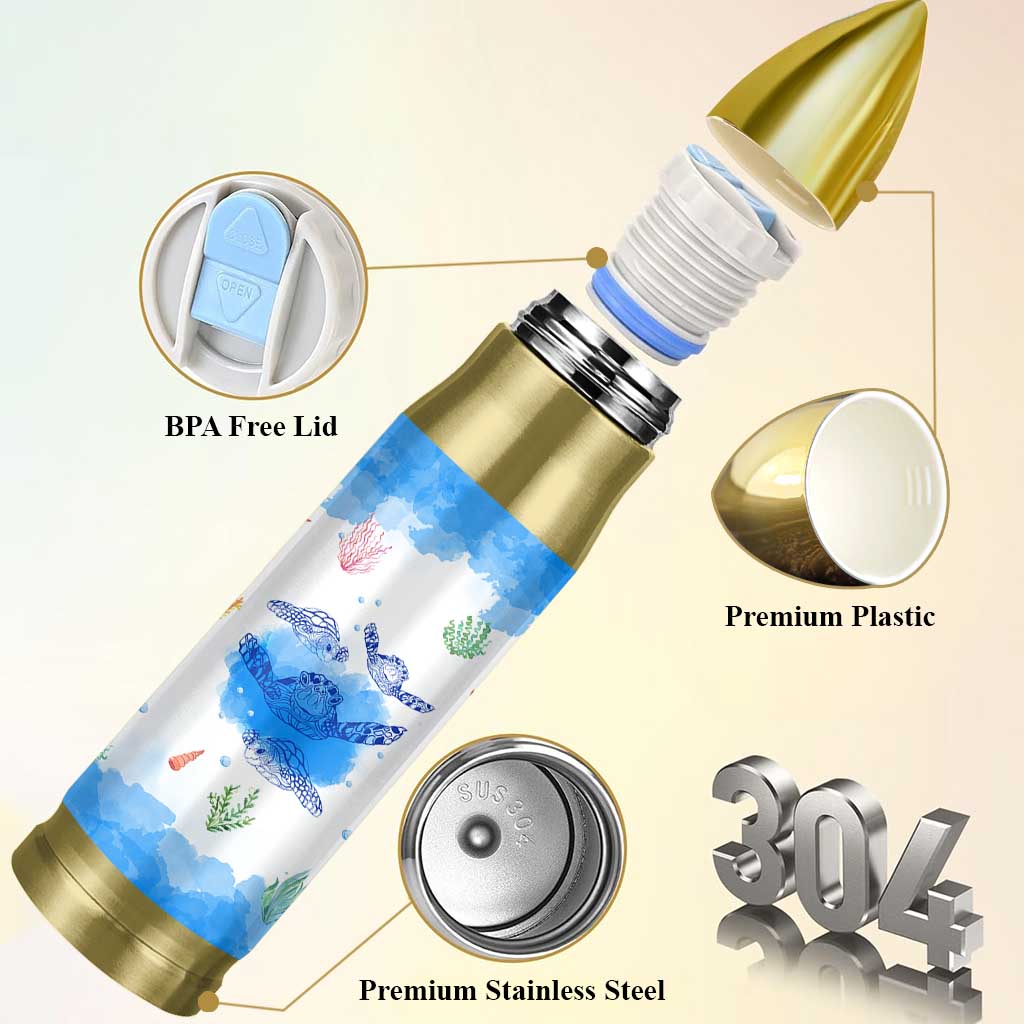 Gifts For Sea Turtle Lovers Bullet Tumbler Cute Animal Lover Gifts For Women Girl