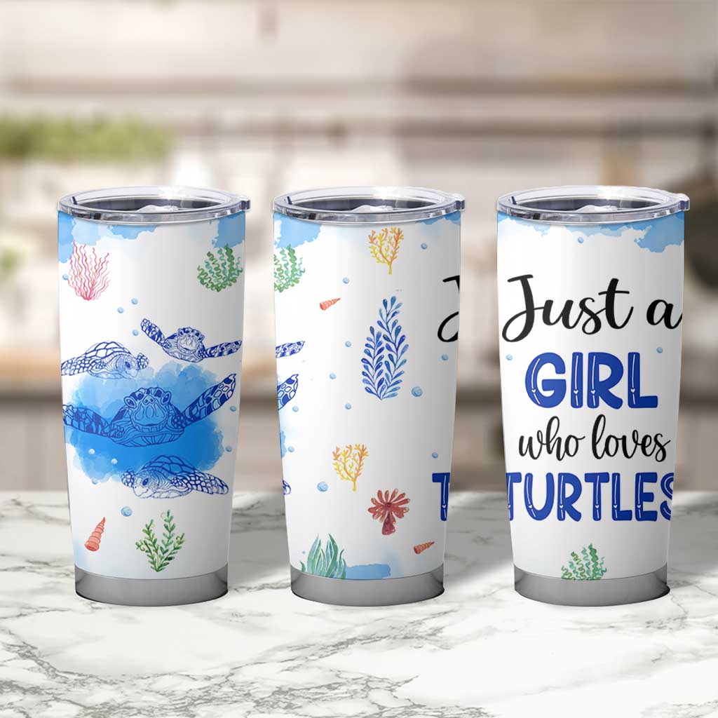 Gifts For Sea Turtle Lovers Tumbler Cup Cute Animal Lover Gifts For Women Girl